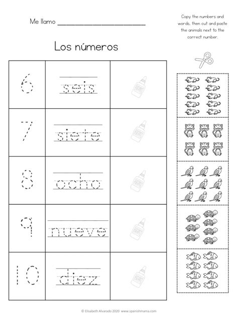 1 10 spanish|spanish 1 10 worksheet.
